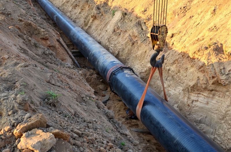 Pipe Installation Close-up